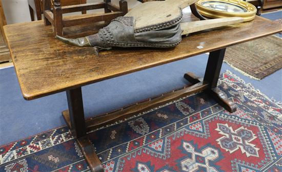 An oak refectory style table